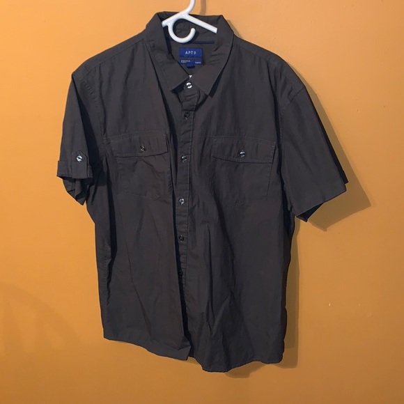 Men’s short sleeve Apt 9 button down shirt - Picture 1 of 5